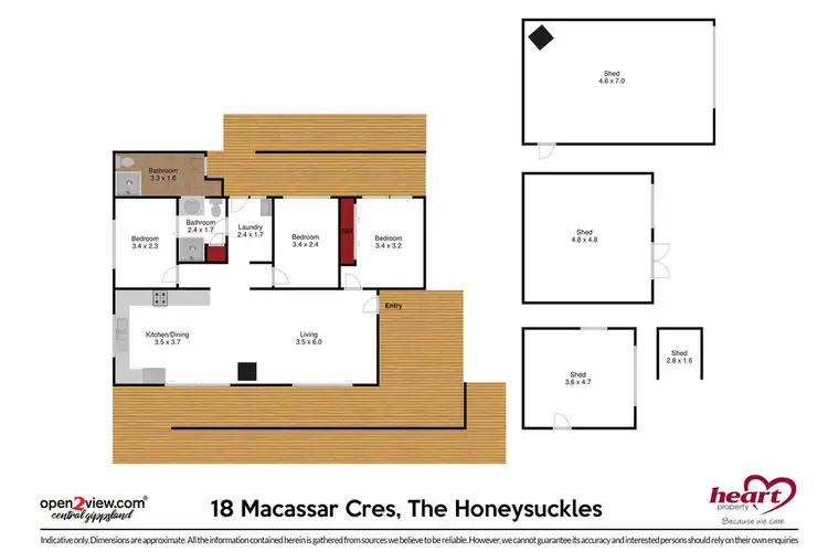 Floorplan of Homely house listing, 18 Macassar Crescent, The Honeysuckles VIC 3851