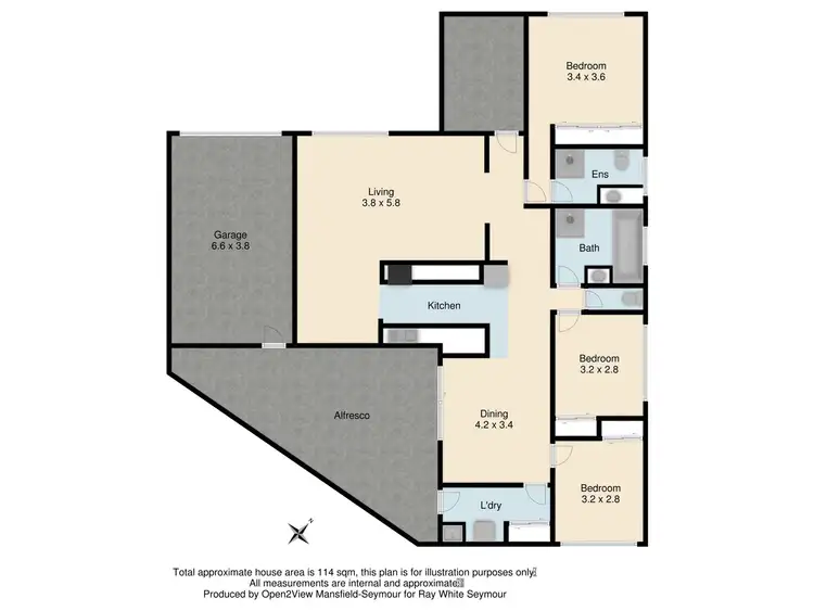 Floorplan of Homely house listing, 2 AVENEL ROAD, Seymour VIC 3660