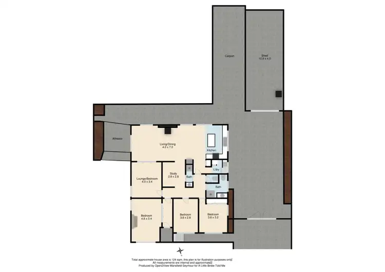Floorplan of Homely house listing, 51 MORISON CRESCENT, Seymour VIC 3660