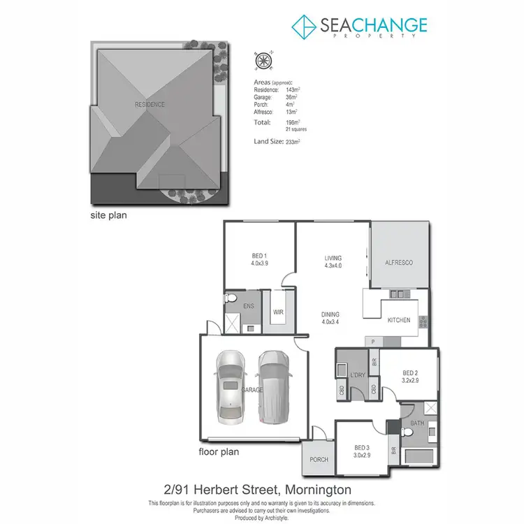 Floorplan of Homely unit listing, 2/91 Herbert Street, Mornington VIC 3931