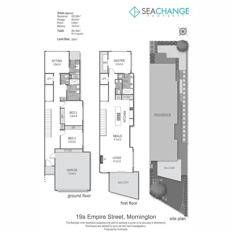 Floorplan of Homely house listing, 19A Empire Street, Mornington VIC 3931