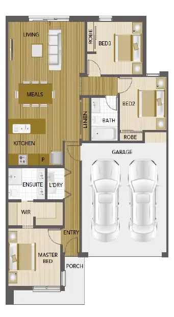 Floorplan of Homely house listing, Lot 34 Landscape Boulevard, Hampton Park VIC 3976