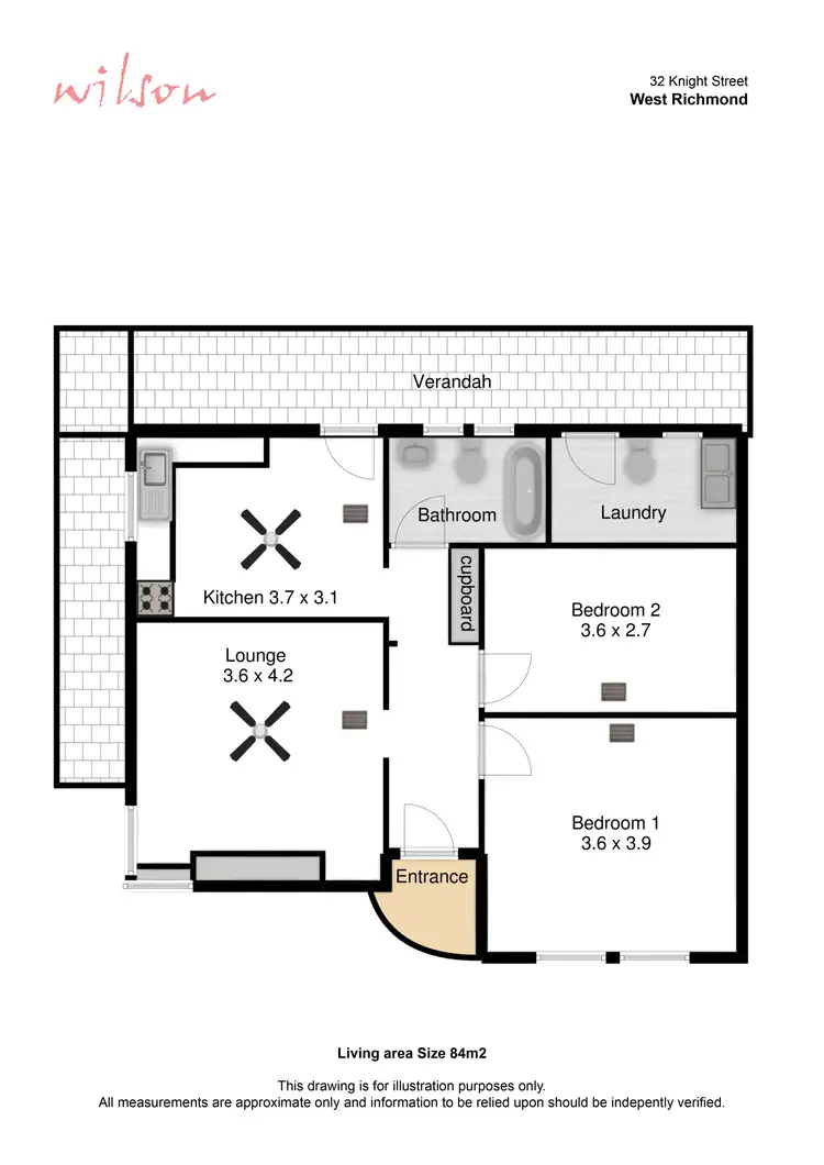 Floorplan of Homely house listing, 32 Knight Street, West Richmond SA 5033
