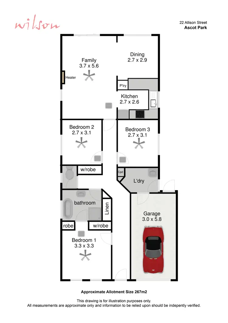 Floorplan of Homely house listing, 22 Allison Street, Ascot Park SA 5043