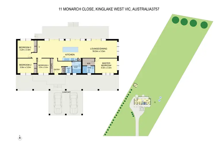 Floorplan of Homely house listing, 11 Monarch Close, Kinglake West VIC 3757