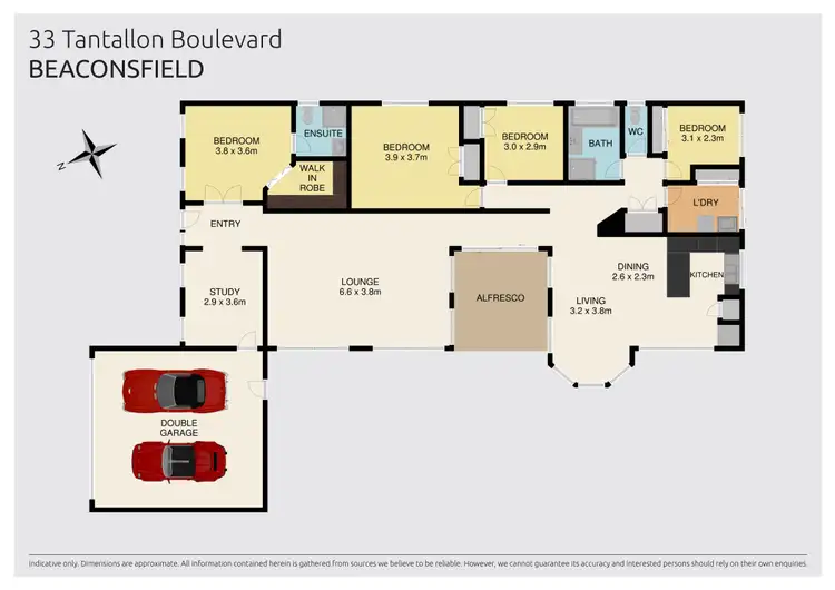 Floorplan of Homely house listing, 33 Tantallon Boulevard, Beaconsfield VIC 3807