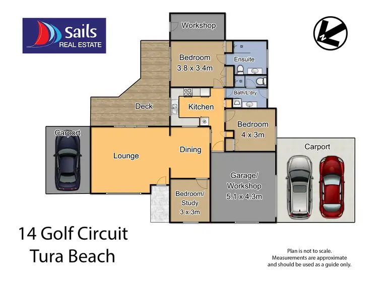 Floorplan of Homely house listing, 1/14 Golf Circuit, Tura Beach NSW 2548