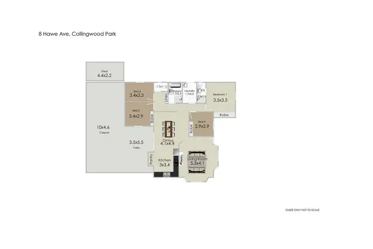 Floorplan of Homely house listing, 8 Hawke Avenue, Collingwood Park QLD 4301