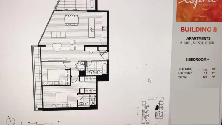 Floorplan of Homely apartment listing, 1301/2 Muller Lane, Mascot NSW 2020