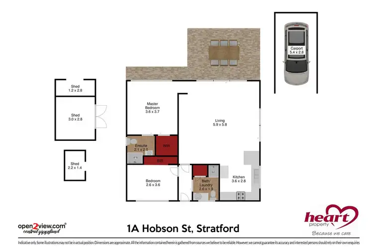 Floorplan of Homely house listing, 1A Hobson Street, Stratford VIC 3862