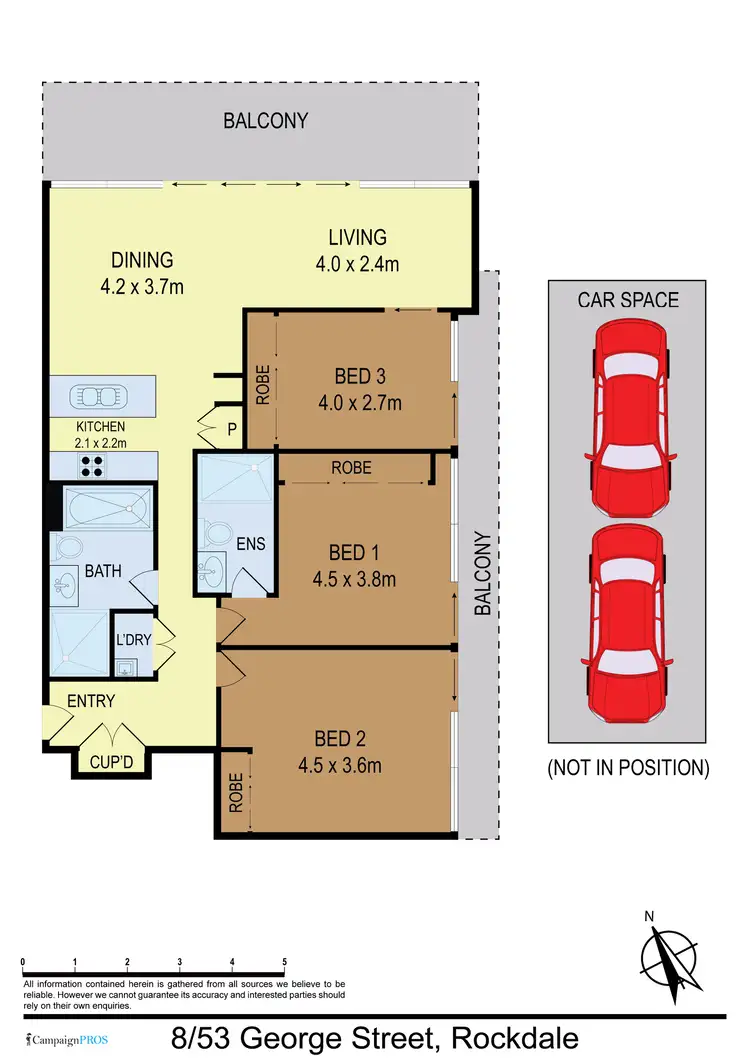 Floorplan of Homely apartment listing, 8/53 George Street, Rockdale NSW 2216
