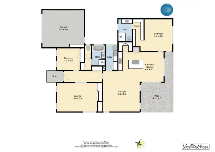 Floorplan of Homely house listing, 73 Lakeviews Circuit, Yarrawonga VIC 3730