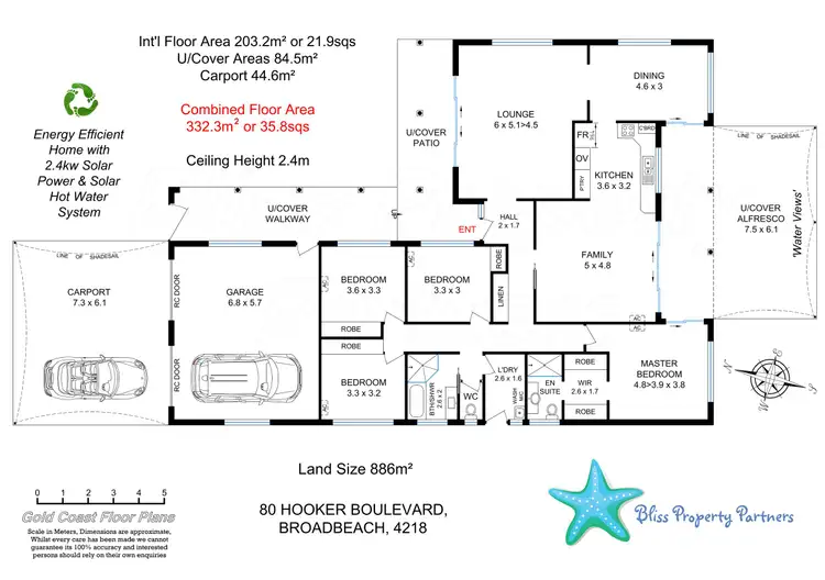 Floorplan of Homely house listing, 80 Hooker Boulevard, Mermaid Waters QLD 4218
