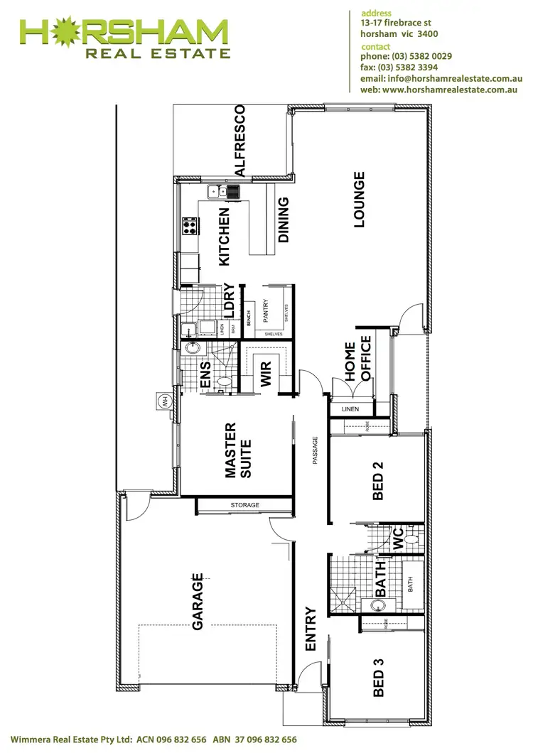 Floorplan of Homely townhouse listing, 87 Natimuk Road, Horsham VIC 3400
