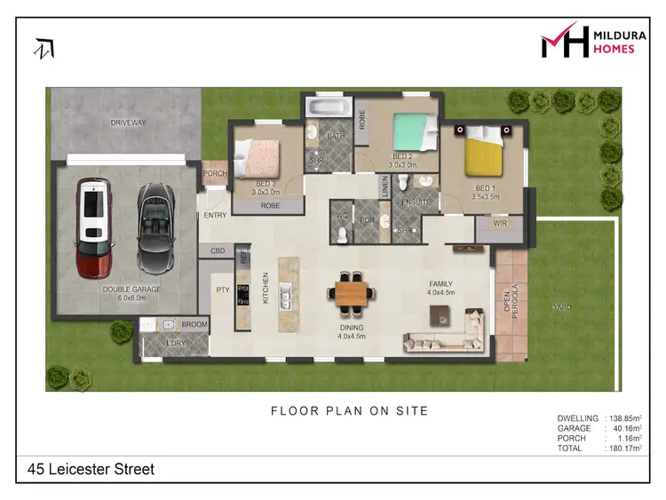 Floorplan of Homely townhouse listing, 1-6 45 Leicester Street, Mildura VIC 3500