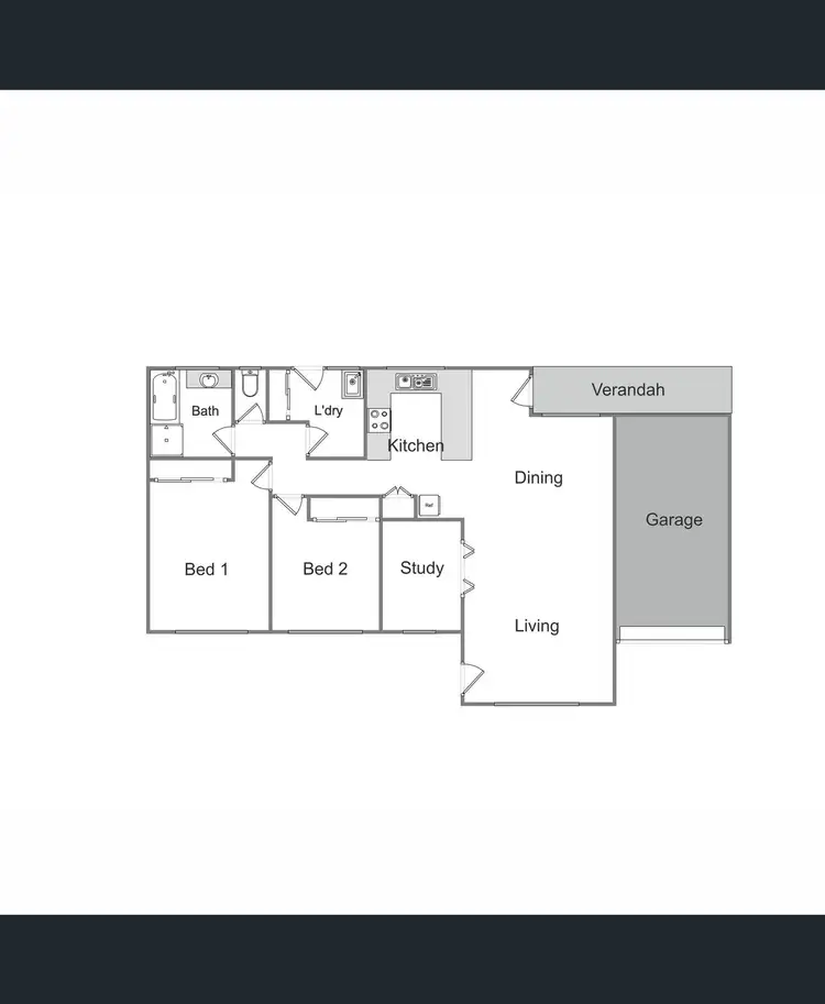 Floorplan of Homely townhouse listing, 73 Malcolm Street, Mansfield VIC 3722