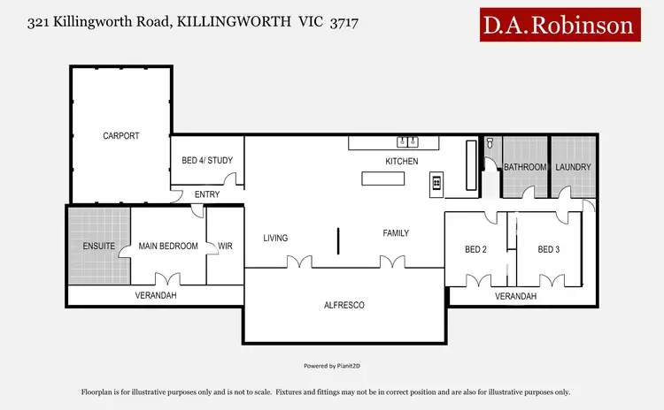 Floorplan of Homely rural property listing, 321 Killingworth Road, Killingworth VIC 3717