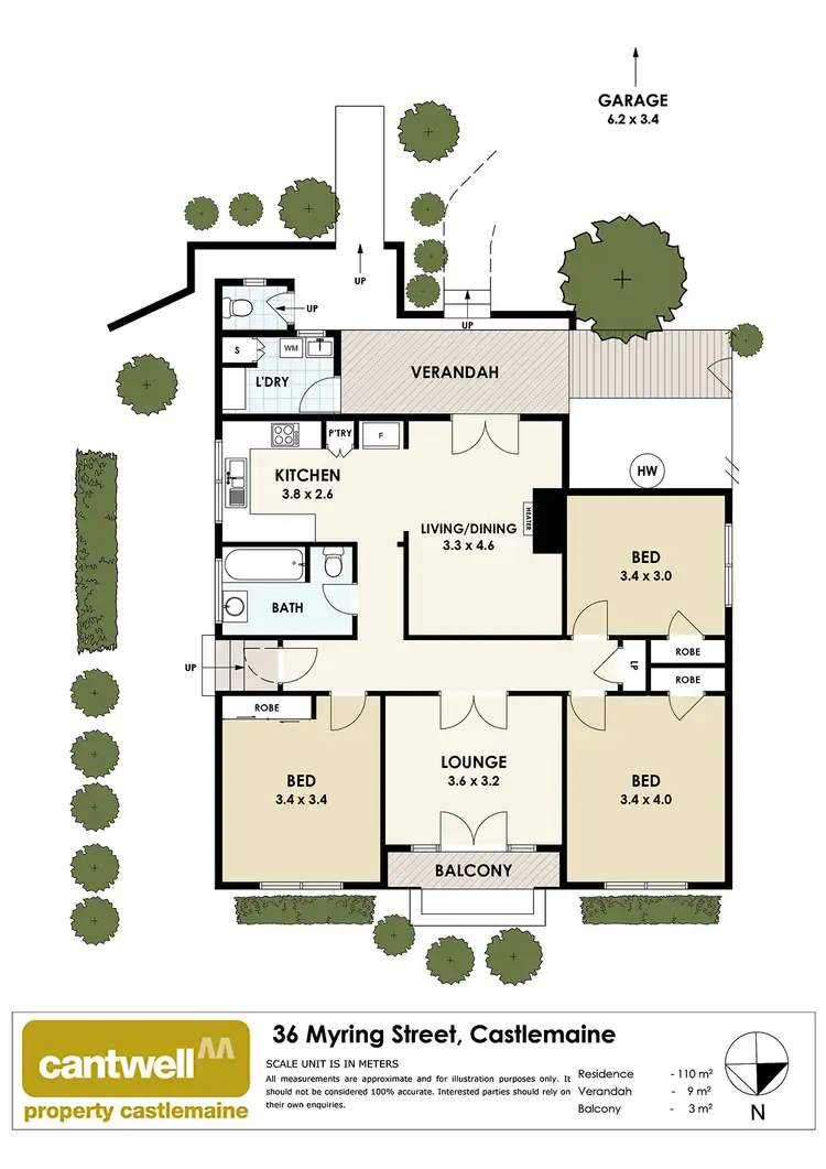 Floorplan of Homely house listing, 36 Myring Street, Castlemaine VIC 3450