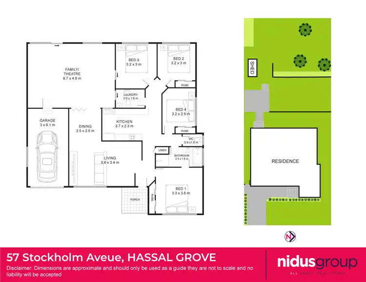 Floorplan of Homely house listing, 57 Stockholm Avenue, Hassall Grove NSW 2761