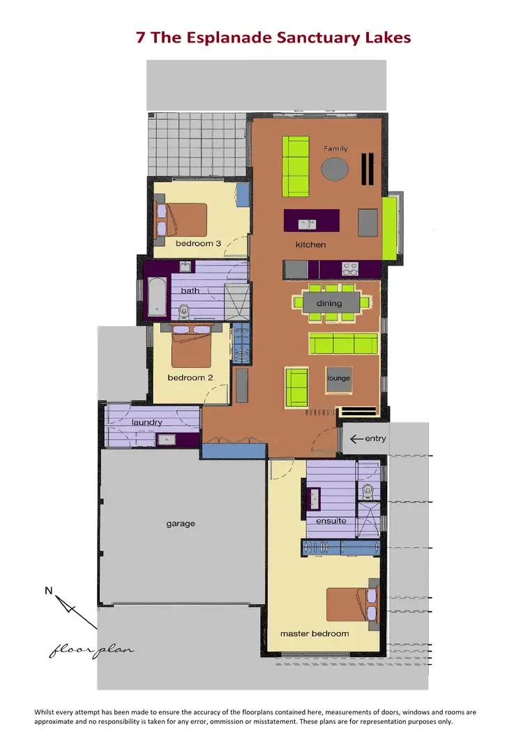 Floorplan of Homely house listing, 7 The Esplanade, Sanctuary Lakes VIC 3030