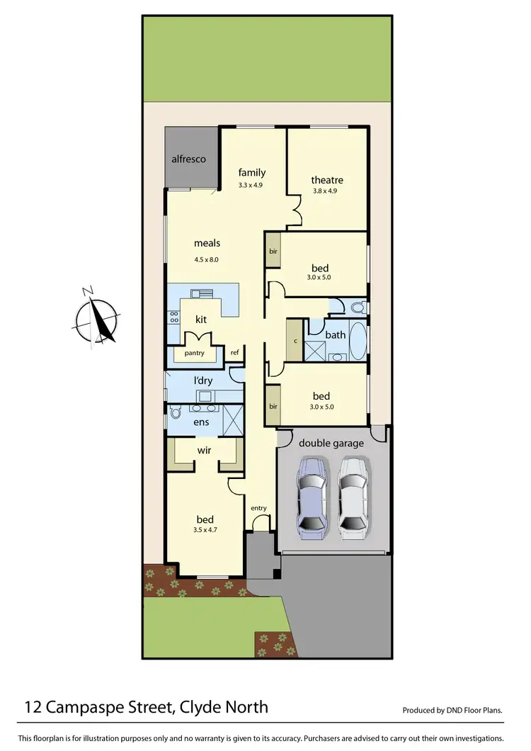 Floorplan of Homely house listing, 12 CAMPASPE STREET, Clyde North VIC 3978