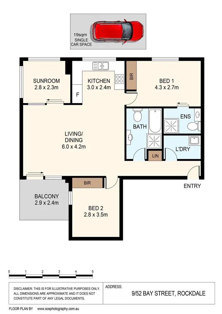 Floorplan of Homely apartment listing, 9/52 Bay Street, Rockdale NSW 2216