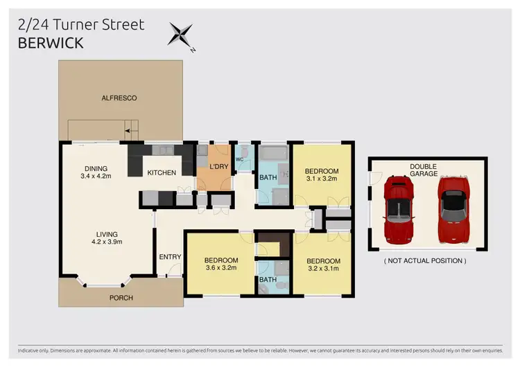 Floorplan of Homely unit listing, 2/24 Turner Street, Berwick VIC 3806