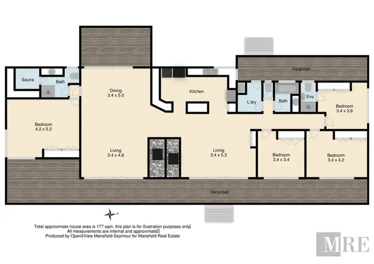 Floorplan of Homely rural property listing, 796 Buttercup Road, Merrijig VIC 3723