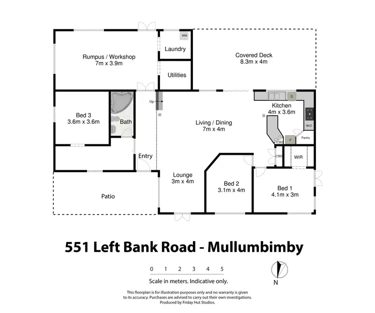 Floorplan of Homely rural property listing, 551 Left Bank Rd, Mullumbimby NSW 2482