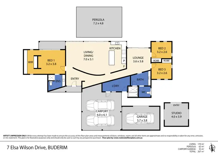Floorplan of Homely house listing, 7 Elsa Wilson Drive, Buderim QLD 4556