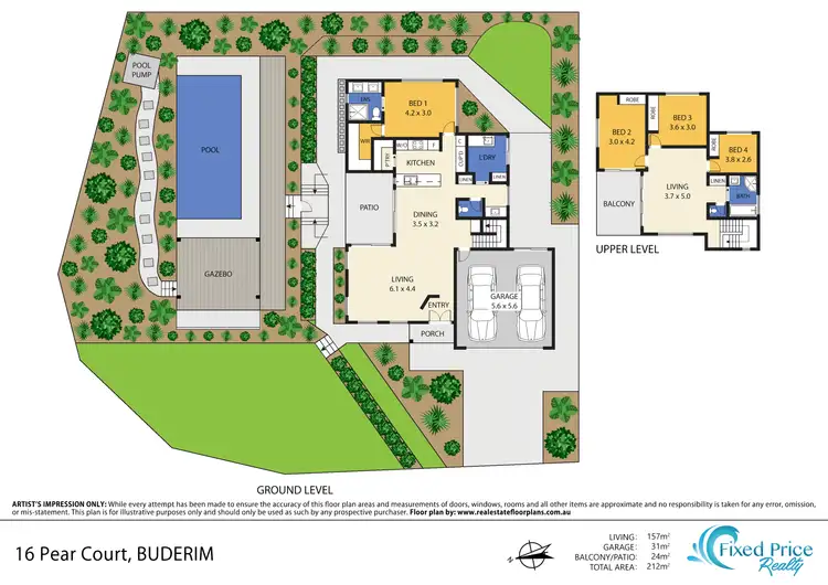 Floorplan of Homely house listing, 16 Pear Court, Buderim QLD 4556