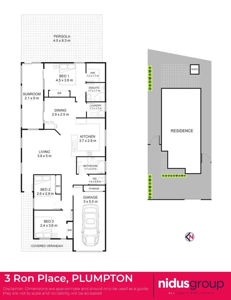 Floorplan of Homely house listing, 3 Ron Place, Plumpton NSW 2761