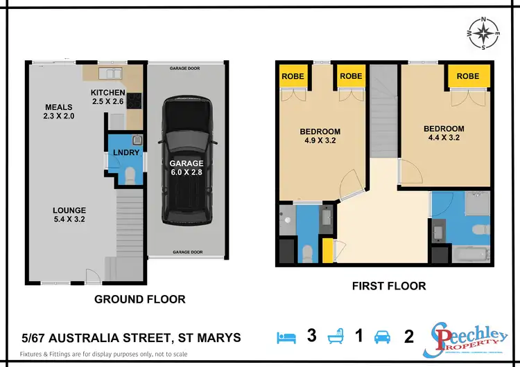 Floorplan of Homely townhouse listing, 5/67 Australia Street, Oxley Park NSW 2760