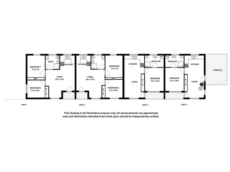 Floorplan of Homely block of units listing, 7 Fifth Street, Millicent SA 5280