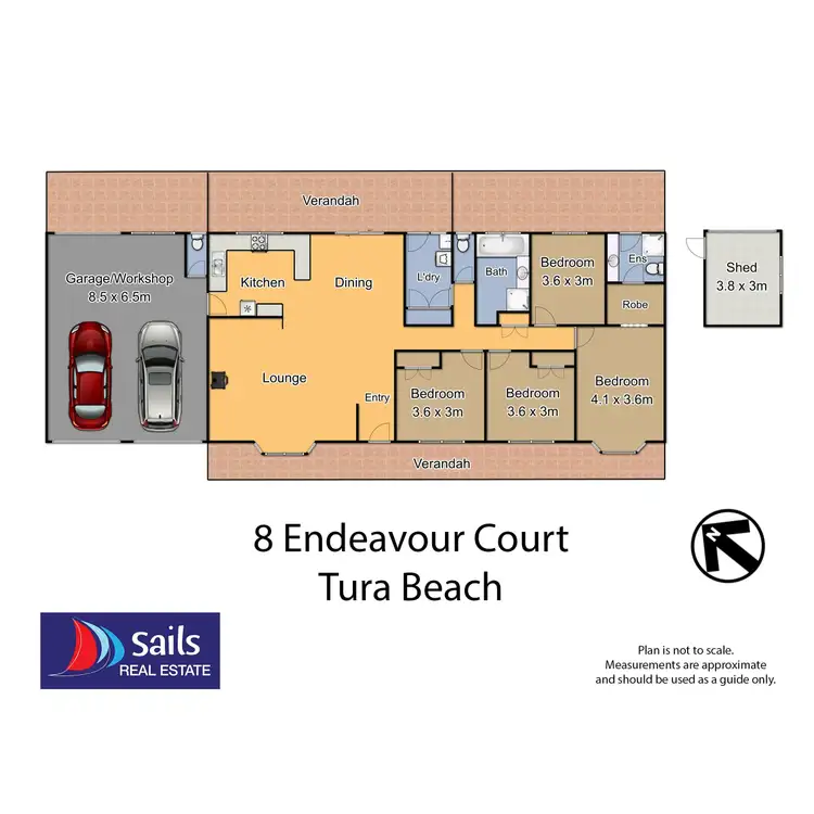 Floorplan of Homely house listing, 8 Endeavour Court, Tura Beach NSW 2548