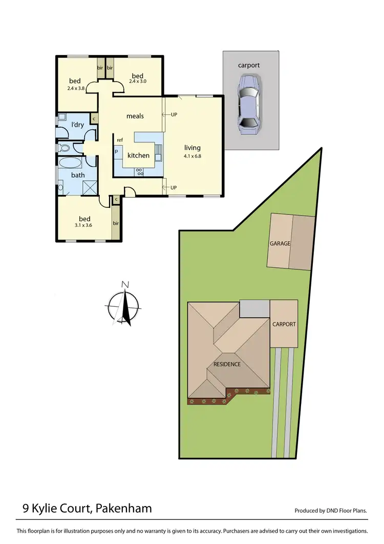 Floorplan of Homely house listing, 9 Kylie Court, Pakenham VIC 3810