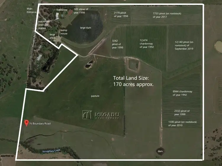 Floorplan of Homely house listing, 76 Boundary Road, Gruyere VIC 3770