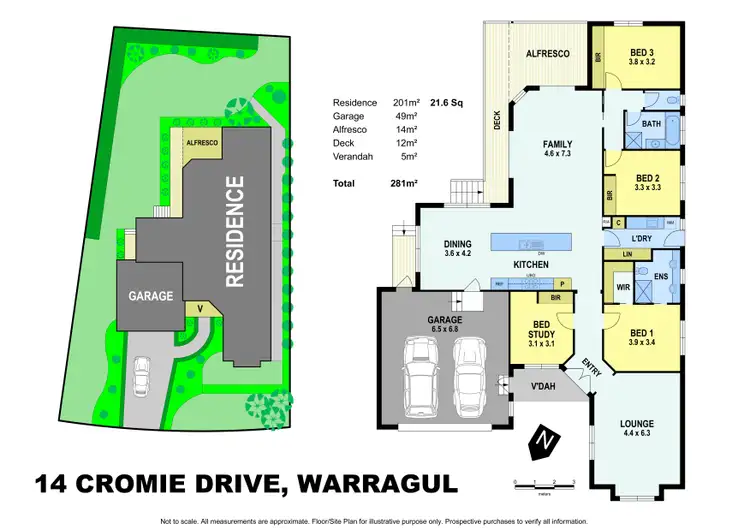 Floorplan of Homely house listing, 14 Cromie Drive, Warragul VIC 3820