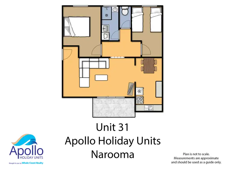 Floorplan of Homely unit listing, 31/16 McMillan Road, Narooma NSW 2546