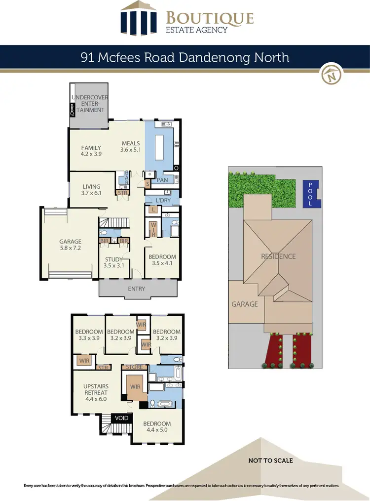 Floorplan of Homely house listing, 91 Mcfees Road, Dandenong North VIC 3175