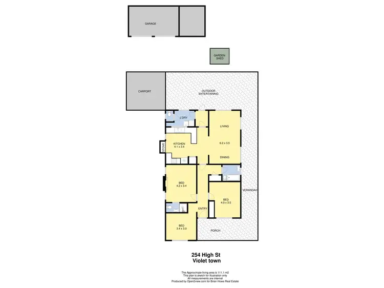 Floorplan of Homely house listing, 254 High Street, Violet Town VIC 3669