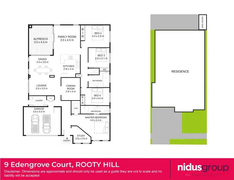 Floorplan of Homely house listing, 9 Edengrove Court, Rooty Hill NSW 2766