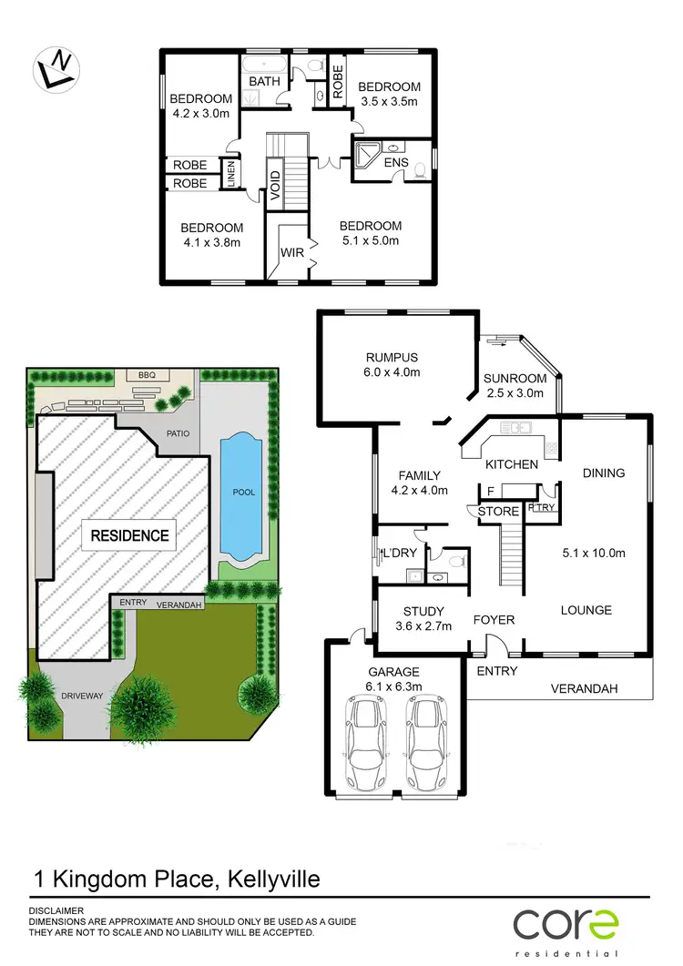 Floorplan of Homely house listing, 1 Kingdom Place, Kellyville NSW 2155