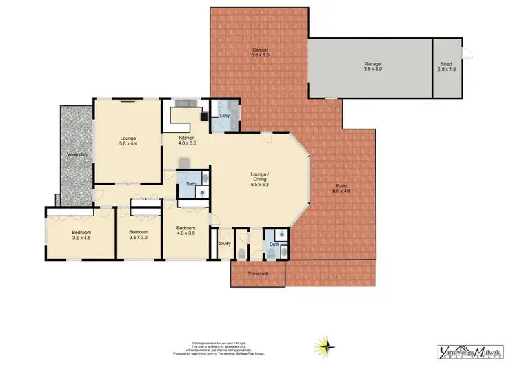 Floorplan of Homely house listing, 27 McNally Street, Yarrawonga VIC 3730
