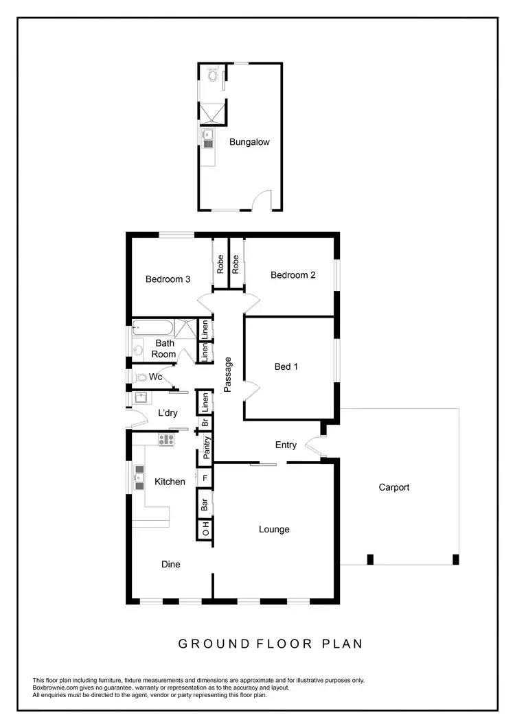 Floorplan of Homely house listing, 5 ALLAMBIE CRESCENT, Wodonga VIC 3690