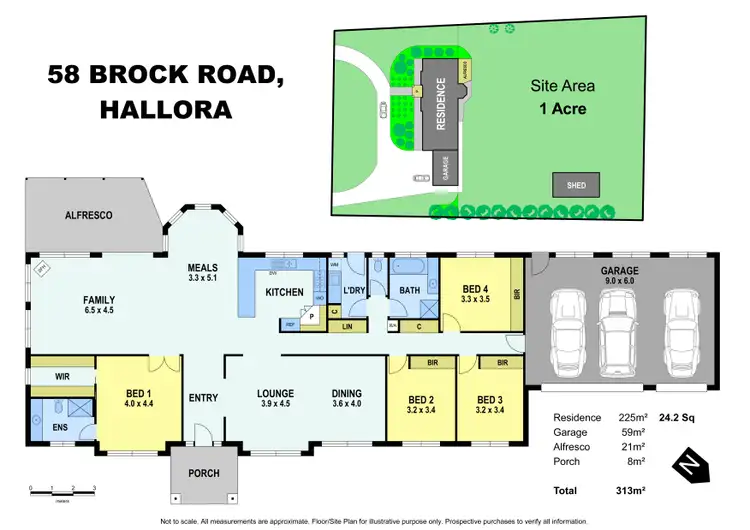 Floorplan of Homely rural property listing, 58 Brock Road, Hallora VIC 3818