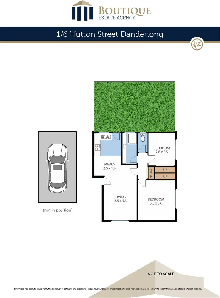 Floorplan of Homely unit listing, 1/6 Hutton Street, Dandenong VIC 3175