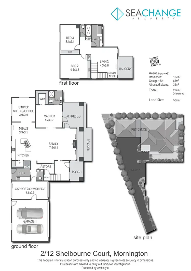 Floorplan of Homely house listing, 2/12 Shelbourne Court, Mornington VIC 3931
