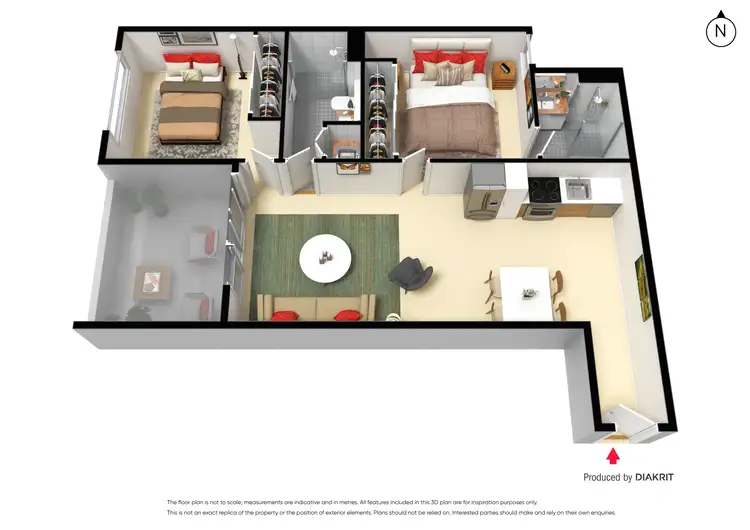 Floorplan of Homely apartment listing, 201/7 Newry Street, Richmond VIC 3121