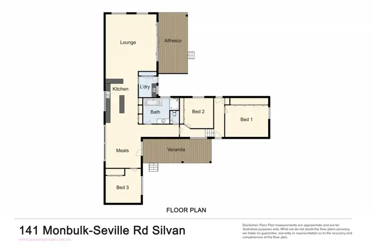 Floorplan of Homely house listing, 141 MONBULK-SEVILLE ROAD, Silvan VIC 3795